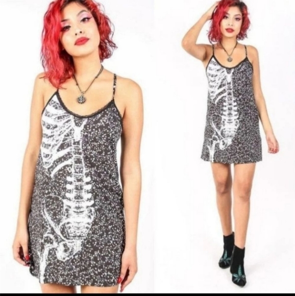 NWT Iron Fist Death Breath Slip Dress M - Picture 5 of 8